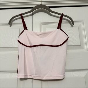 Princess Polly Maidenwell Contrast Top in Pink Size 6 NWT
